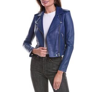 IRO Ashville Lambskin Leather Jacket $1200 size 36/4 US